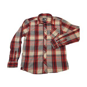 The North Face Mens Plaid Button Down Shirt Long Sleeve Casual Top
